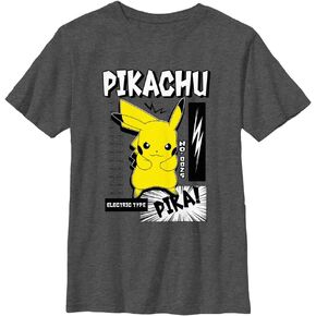 Pokemon Kids Pika Bam Boys Short Sleeve Tee Shirt