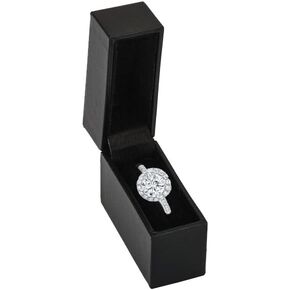 Box Sock Ring Slim Thin Engagement Black Ring Box for Surprise Proposal