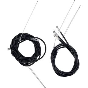 3 Pairs Front and Rear Brake Cables for Bicycles, Bike Brake line Black Bicycle Brake Wire