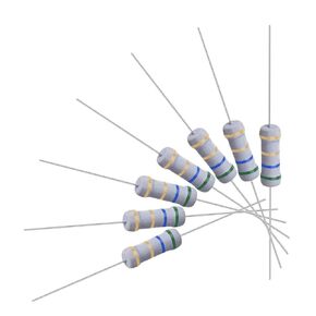 uxcell 50Pcs 5.6 Ohm Resistor, 1W 5% Tolerance Metal Oxide Film Resistors, Axial Lead, Flame Proof for DIY Electronic Projects and Experiments