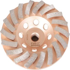 5 Inch 18 Turbo Segments 5/8 Inch -11 Arbor Grinding Wheels Diamond Cup Grinding Wheels Fit for Concrete and Masonry Available