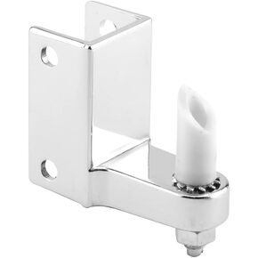 Prime-Line 656-8843-T Post Mounted Gravity Pivot Hinge, 1 In., Zamak Construction, Chrome Finish, 1/2 In. Pintle, Bottom Hinge (Single Pack)