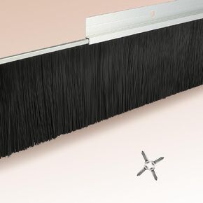 39.37 Inches Door Draft Stopper Brush, Door Sweep Door Bottom, Draft Blocker & light, Light and Insects Insulation (1 Sets, 4 Inches)