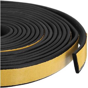 uxcell Weather Stripping 5/8"W x 1/8"T x 13ft L Adhesive Door Window Seal Strip Foam Seal Tape for Doors Window Insulation