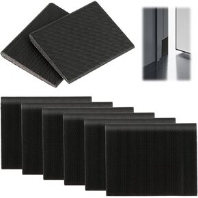 Qianyu 6 Pcs Door Corner Seal Self-Adhesive Exterior Door Frame Sealer Wedge Draft Stopper Weather Protection Foam Weatherstripping Pads for Gate Protection Noise Isolation