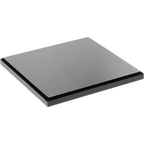 Plymor Black Acrylic Square Beveled Display Base, 7" W x 7" D x 0.5" H