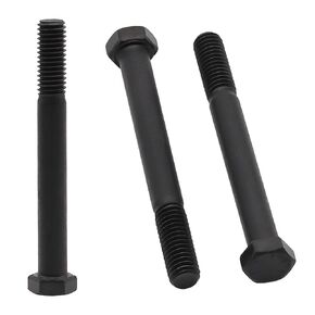 3/8-16 x 2 (8 pcs) High-Strength Grade 8 Steel Hex Head Screws Hexagonal Bolts, Partially Threaded, Coarse Thread UNC, for Valves, Pumps, Motors Projects and More