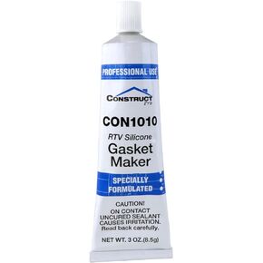 100% RTV Clear Silicone Sealant 3oz Tube