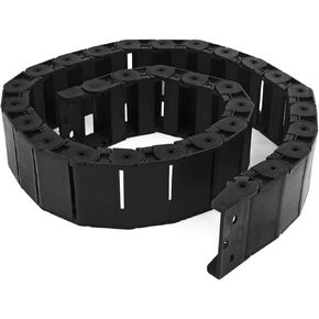 40.55" Black Cable Wire Carrier Drag Chain Nested 18mm x 50mm