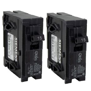 RecPro RV Circuit Breaker 15 Amp Q115 | Camper Breaker Replacement (2 Pack)