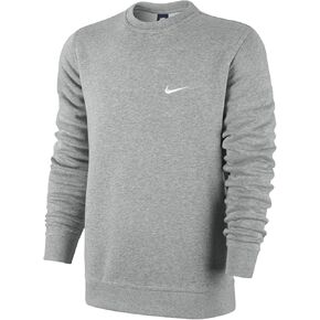 Nike Mens Crew-Neck Sweatshirt Grey/White 611467-063 Size Small