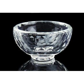 Tibetan Buddhist Water Offering Bowl - Mini Tibetan Meditation Altar Buddhist Transparent Offering Bowl, Yoga Meditation Altar Offering Bowl / 2.36" Diameter