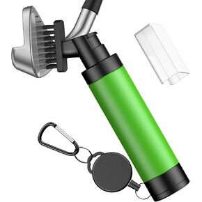 GreenHaven 2024 Upgraded Golf Water Brush Golf Club Cleaner Brush with Nylon Bristles & Leak-Proof Water Spray Bottle for Water up to 5 oz Club Head Groove Golf Ball Cleaning Tool Golf Gift for Men