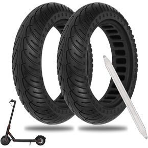 50/75-6.1 Solid Tires, 8.5x2 inch 8 1/2 x2 Electric Scooter Tire Replacement [Tubeless Tires] [Puncture-Proof] [Explosion-Proof] [Anti-Skid] [Wear-Resistant] [with Tire Levers] (2 Pack)