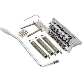 Musiclily Pro 52.5mm Vintage 6-Screw Tremolo Bridge 36mm Short Block for Squier Strat Style Electric Guitar, Black