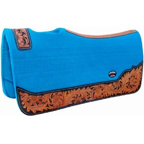 Horse 32"x30" Western Contoured Wool Felt Therapeutic Saddle Pad 39253