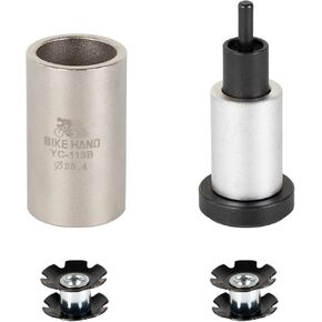 BIKEHAND Bike Bicycle Star Nut Setting Install Tool - 1" Star Nuts x2 Included - NOT Compatible with 1-1/8"