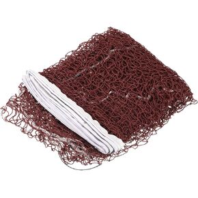 Foldable Badminton Net - Portable Badminton Durable Badminton Replacement Net Polypropylene Sports Net for Indoor Outdoor Backyard (14x2.5ft, Red)