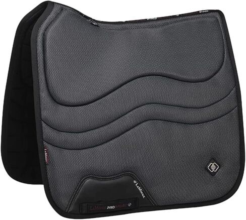 وسادة سرج مربعة شبكية للغاية من LeMieux Dressage - وسادات سرج إنجليزية للخيول - معدات وإكسسوارات ركوب الفروسية (أسود - كبير) in Saudi Arabia