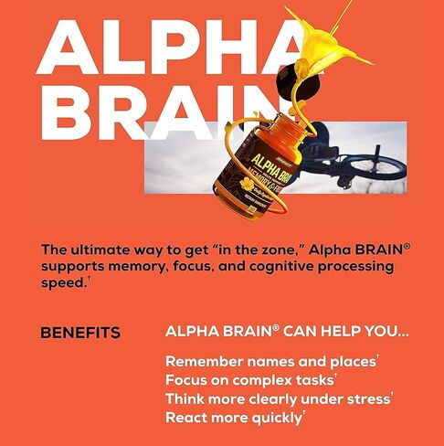 ONNIT Alpha Brain Premium Nootropic Brain Supplement - Caffeine-Free Focus Capsules for Concentration, Brain Booster & Memory Support - Cat's Claw, Bacopa, Oat Straw (30ct 2-pack) in Kuwait