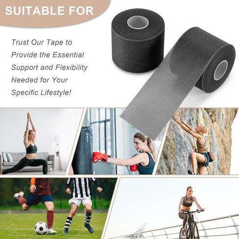 4 Pcs Pre Wrap Athletic Tape, Foam Underwrap Bandage Sports Tape, Wrists Elbow Knees Ankles Tape for Gymnastics Boxing Climbing in Saudi Arabia