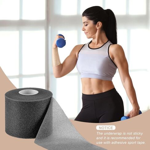 4 Pcs Pre Wrap Athletic Tape, Foam Underwrap Bandage Sports Tape, Wrists Elbow Knees Ankles Tape for Gymnastics Boxing Climbing in Saudi Arabia