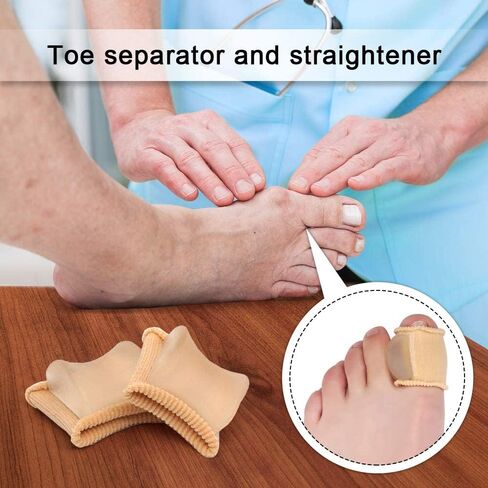 Fabric Toe Separators for Hammer Toes, Correct Crooked Toes, Big Toe Alignment, Bunion Corrector and Bunion Relief 6 Pieces in Saudi Arabia