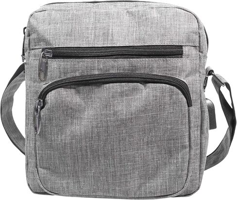 Shoulder Anti-theft Bag Adjustable Strap USB Charging Port Crossbody in Kuwait
