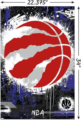 Trends International NBA Toronto Raptors - ملصق حائط بشعار الحد الأقصى 23 in Saudi Arabia