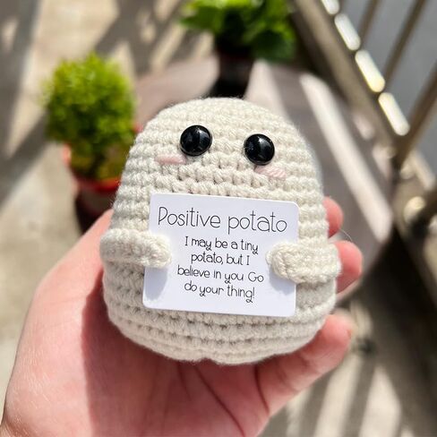 Positive Potato Bulk Emotional Support Pickle Nuggets Mini Funny Positive Potato Set Positive Crochet Animals Bulk Funny Stuff for Friends (D-potato with butt) in Saudi Arabia