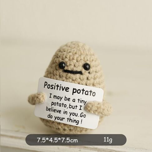 Positive Potato Bulk Emotional Support Pickle Nuggets Mini Funny Positive Potato Set Positive Crochet Animals Bulk Funny Stuff for Friends (D-potato with butt) in Saudi Arabia