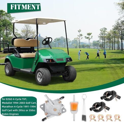 10L0L Golf Cart Fuel Pump for EZGO TXT & Medalist 1994-2003 4-Cycle Gas Golf Carts with 295cc 350cc Robin Engine, Replace OEM# 72021-G01 S5148 in Saudi Arabia
