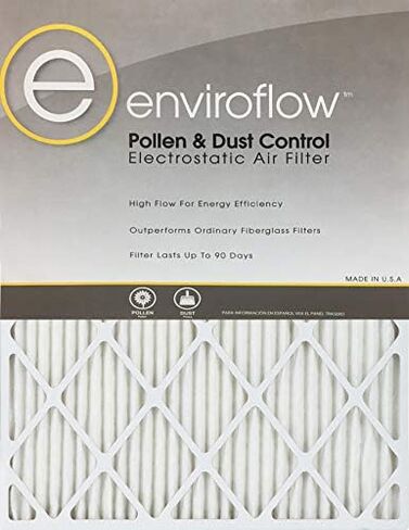 12x20x1 (11.75 x 19.75) Enviroflow Air Filter (Merv 8 ) (4 Pack) in Saudi Arabia