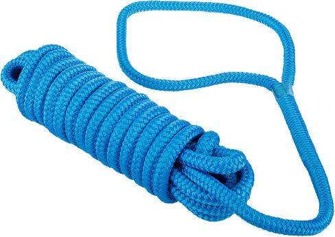 خطوط قفص الاتهام مصنوعة من النايلون المضفر المزدوج من Amarine بقوة 7700 رطل (الطول: 25 قدمًا العمق: 5/8 بوصة العيينة: 15 بوصة) خطوط إرساء حبل القوارب البحرية حد حمل العمل: 1540 رطلًا in Saudi Arabia