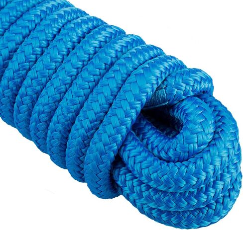 خطوط قفص الاتهام مصنوعة من النايلون المضفر المزدوج من Amarine بقوة 7700 رطل (الطول: 25 قدمًا العمق: 5/8 بوصة العيينة: 15 بوصة) خطوط إرساء حبل القوارب البحرية حد حمل العمل: 1540 رطلًا in Saudi Arabia