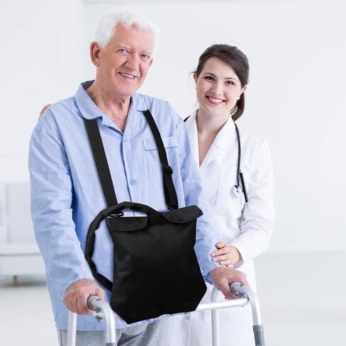 قطعتان من حامل حقيبة تصريف البول وحقيبة القسطرة مع غطاء أنبوب القسطرة وأغطية حقيبة القسطرة بحزام قابل للتعديل للرجال والنساء 2000 مل للسفر القسطرة، أسود in Kuwait