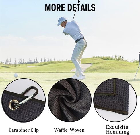 King of The Green Embroidered Golf Towel with Clip. Funny Golf Accessories Golf Gifts for Men Golf Lover Dad Uncle Grandpa, Birthday Retirement Father's Day for Golf Fan in Saudi Arabia