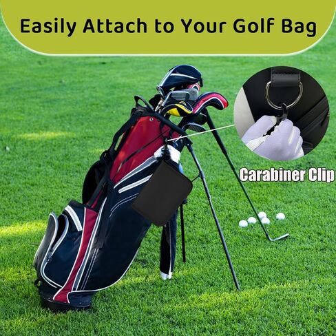 MAZEL Men Golf Accessories Set Including Golf Accessories Bag Case,Golf Balls,Golf Tees,Ball Clamp,Ball Marker & Ball Marking Stencil,Rangefinder,Brush,Multifunctional Divot Tool,Scorer in Saudi Arabia