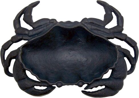 Navy Cast Iron Crab Dish, Nautical Décor, Trinket or Jewelry Holder, 8.25 Inches in Saudi Arabia