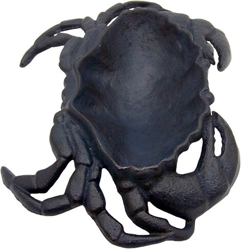Navy Cast Iron Crab Dish, Nautical Décor, Trinket or Jewelry Holder, 8.25 Inches in Saudi Arabia