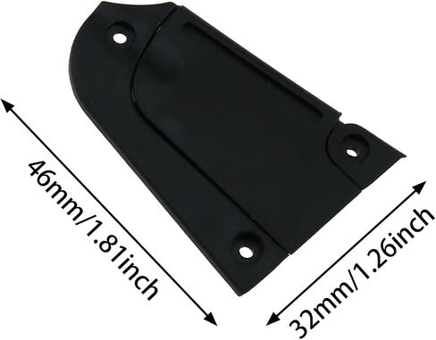 Truss Rod Cover E-outstanding 3 Holes Black Detachable Plastic Guitar Truss Rod Plate with Screws Guitar Bass Parts in Saudi Arabia