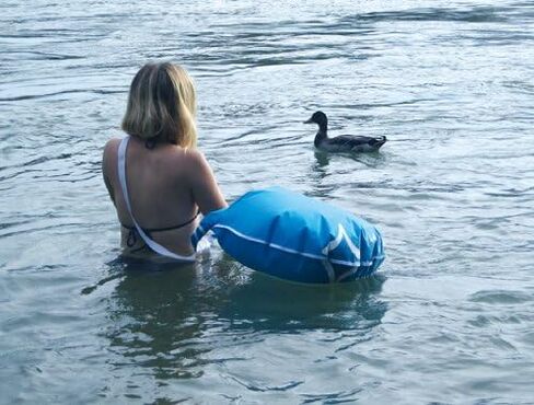 [ Large Size ] Dry Bag Floating Bag Waterproof bag Swimming Bag (Pink) in Saudi Arabia