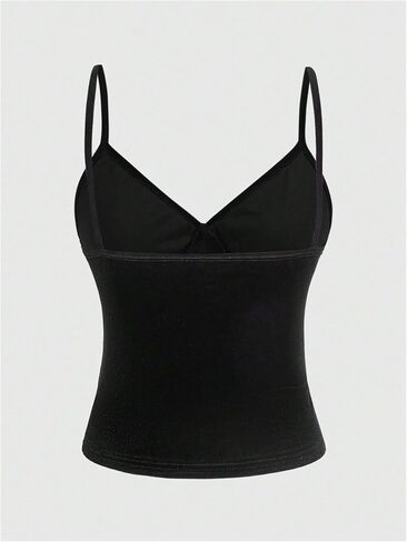 SOLY HUX Women's Y2k Cami Crop Top V Neck Spaghetti Strap Sun Moon Embroidery Tops in Saudi Arabia