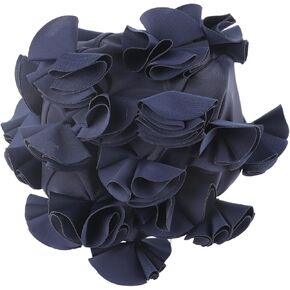 Women Swimming Hat Floral Petal Retro Style Bathing Hat Swim Flower Hat (Color : Blue) Swim Covers for Women Swimming Swimming 2 Pc Petal Swim