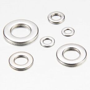 1100 Pcs Washers 304 Stainless Steel Flat Washers for screw, Flat Washers for Bolts Assortment,Washers Set, 9 Sizes kit（M2 M2.5 M3 M4 M5 M6 M8 M10 M12 mm) for Industrial