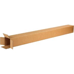 PARTNERS BRAND 4x4x48 Tall Corrugated Boxes, Tall, 4L x 4W x 48H, Pack of 25 | Shipping, Packaging, Moving, Storage Box for Home or Business, Strong Wholesale Bulk Boxes