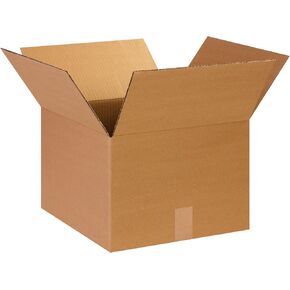Partners Brand P141410 Corrugated Boxes, 14"L x 14"W x 10"H, Kraft (Pack of 25)