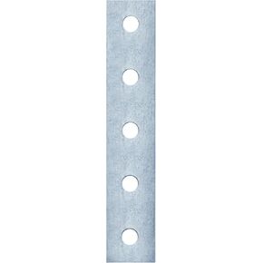 9 Pcs 5 Hole Flat Plate Connector Bracket, Fit for 1/2" Bolt in 1-5/8" Strut Channel, Length 8-5/8", Width 1-5/8", Flat Splice Plate Thickness 5mm