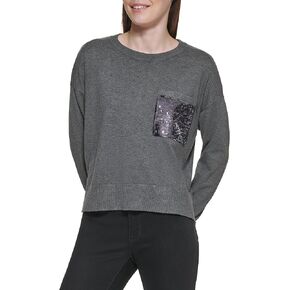 DKNY Women's Everyday Essential Sequin Shirt