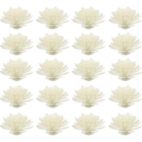 100pcs Aromatherapy Flowers Flower Reed Flower Oil Diffuser Natural Essential Oils Floral Reed Diffuser Artificial Rose Diffuser Chrysanthemum Flowers White Perfume Flower Aromatic